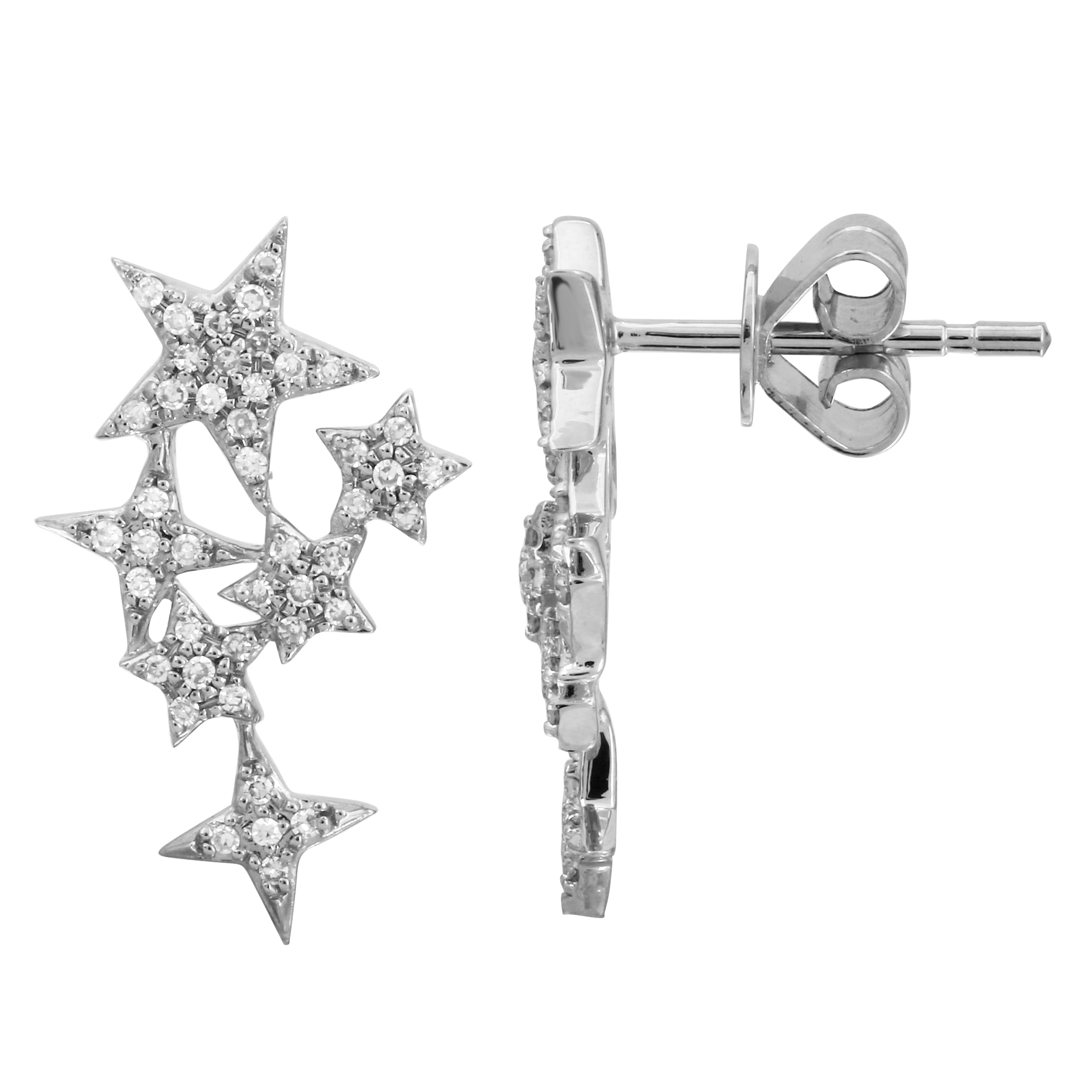 Star Cluster Stud Earrings.