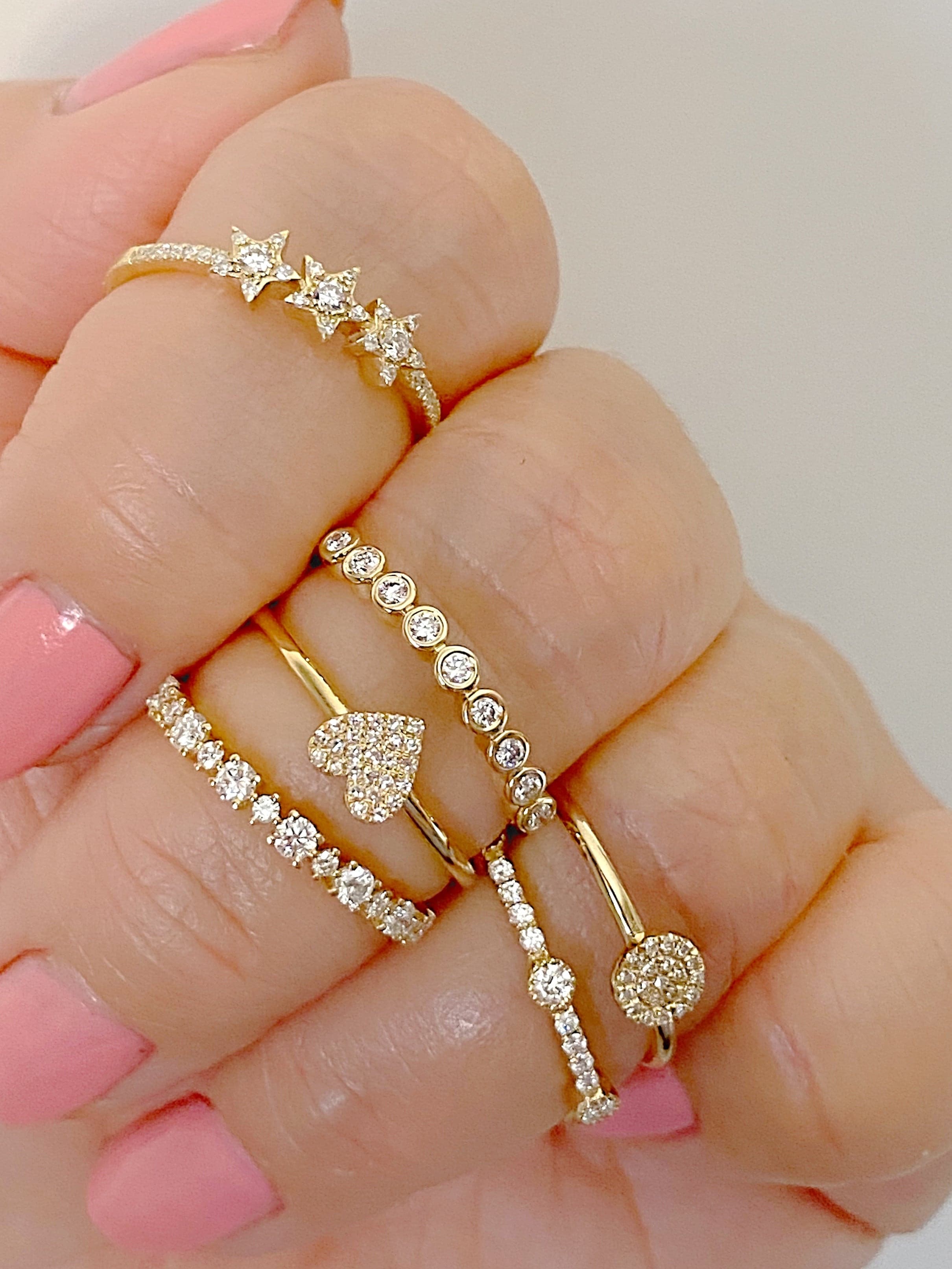 3 Star Stack Ring.