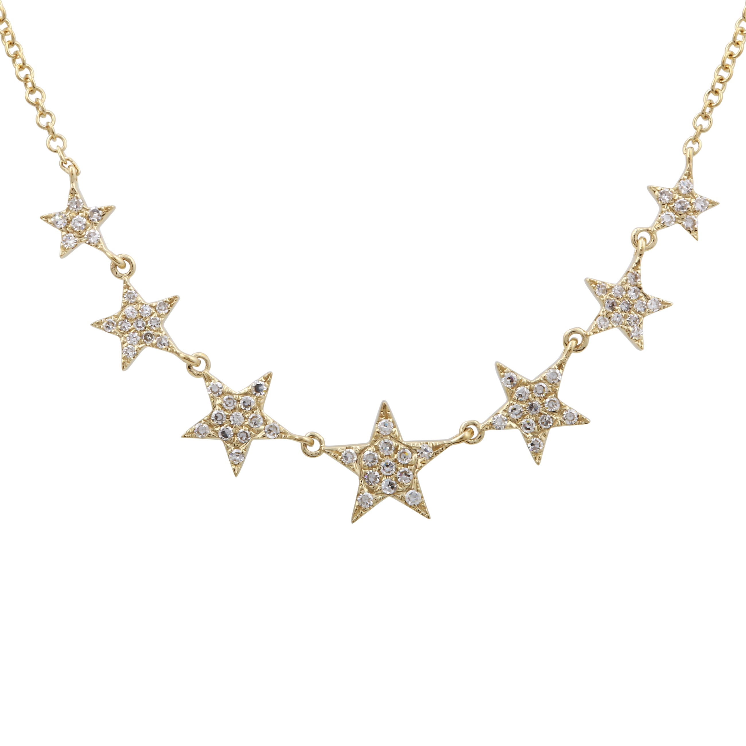 Graduating Diamond Stars Necklace.