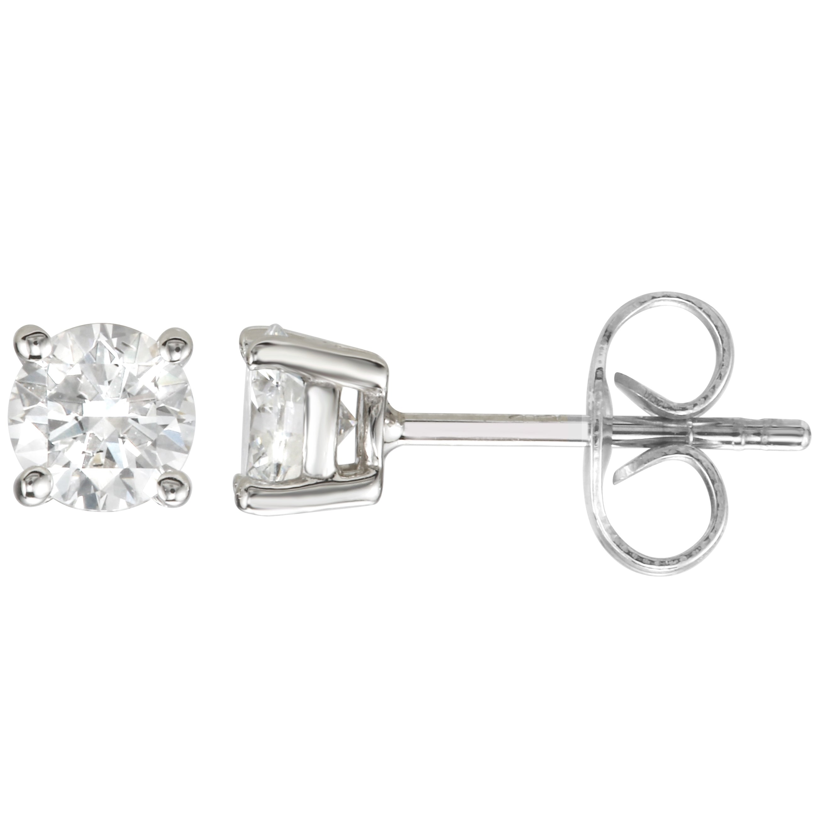 Diamond Stud Earrings 5/8 Carat.