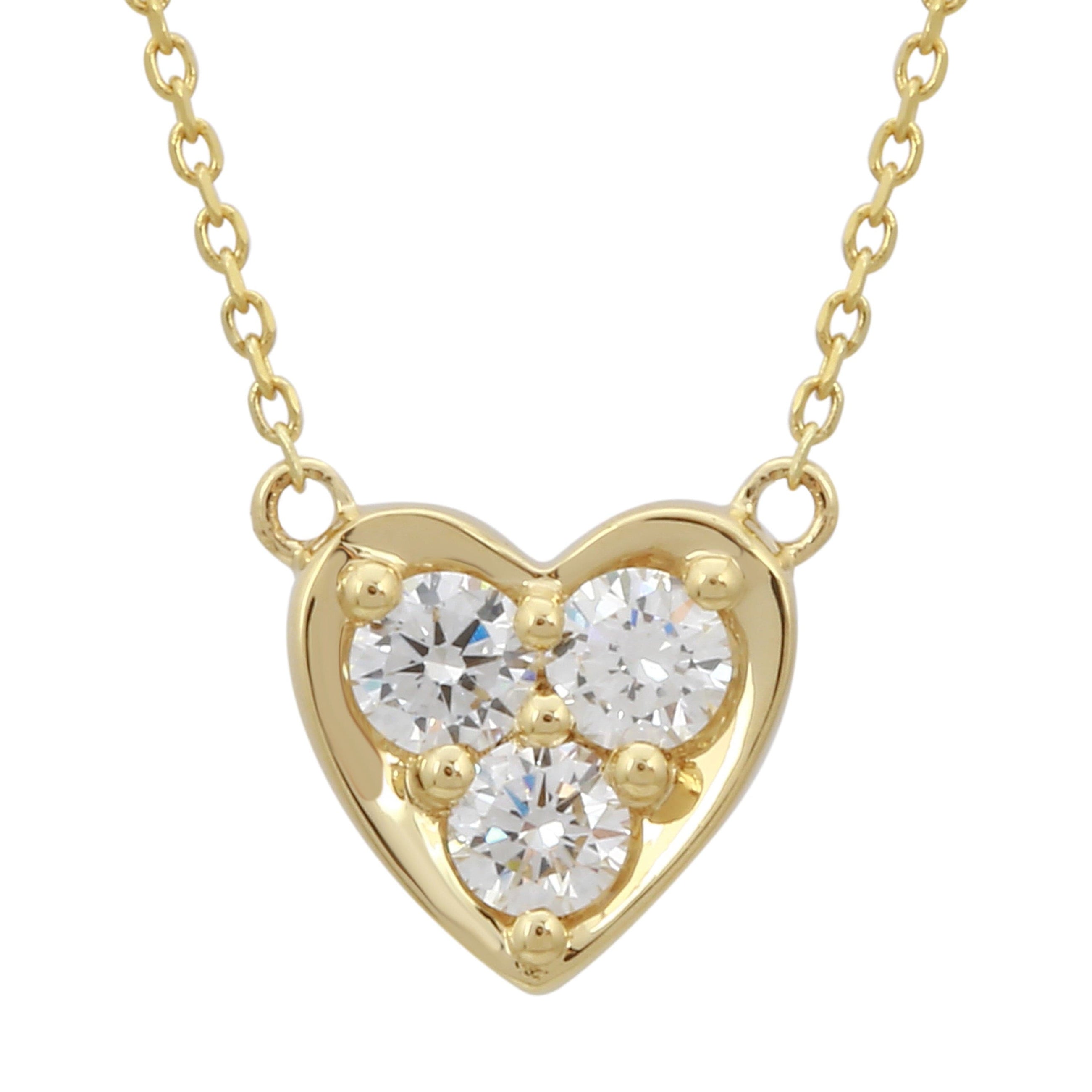 Lab Diamond Heart Pendant.