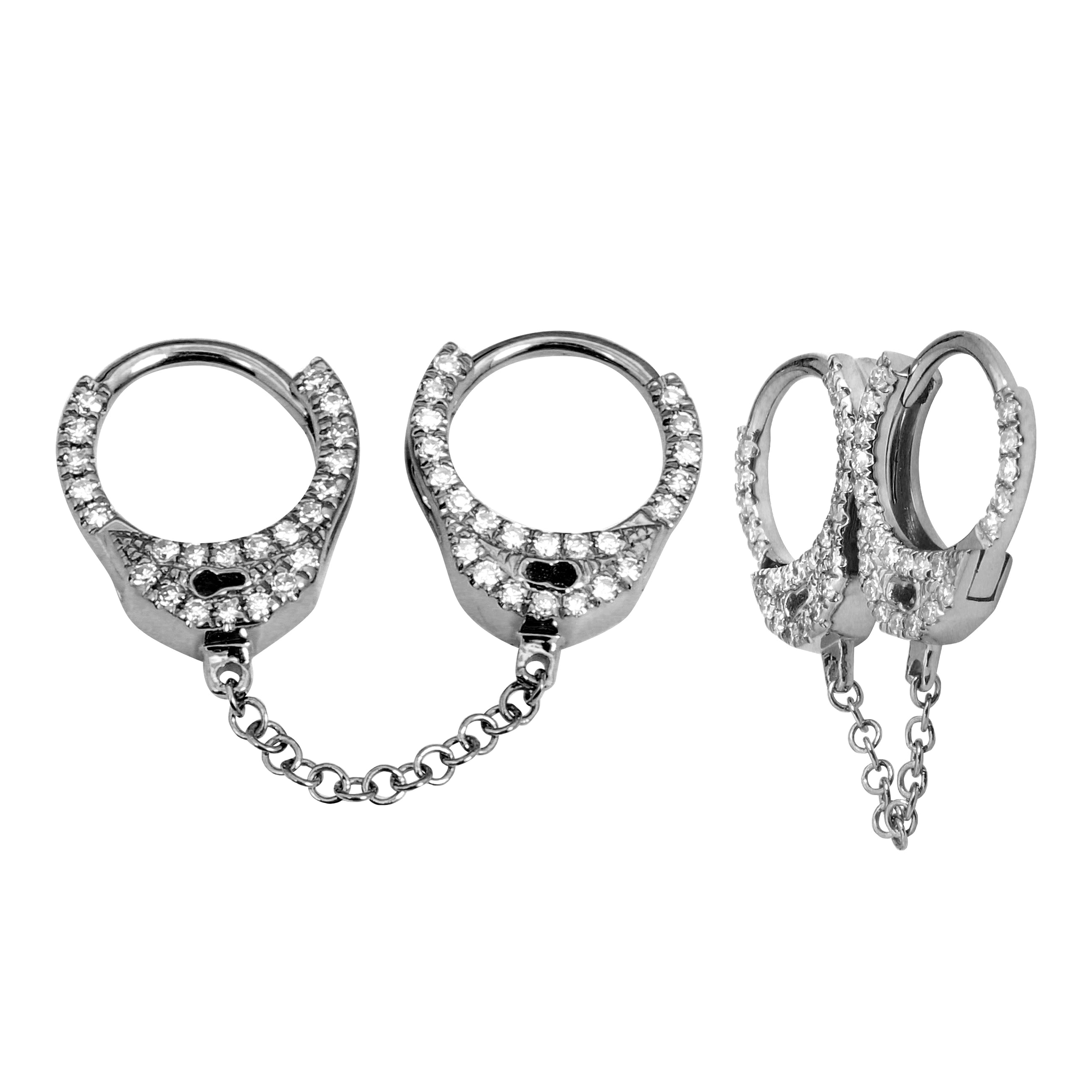 Double Handcuff Earring.