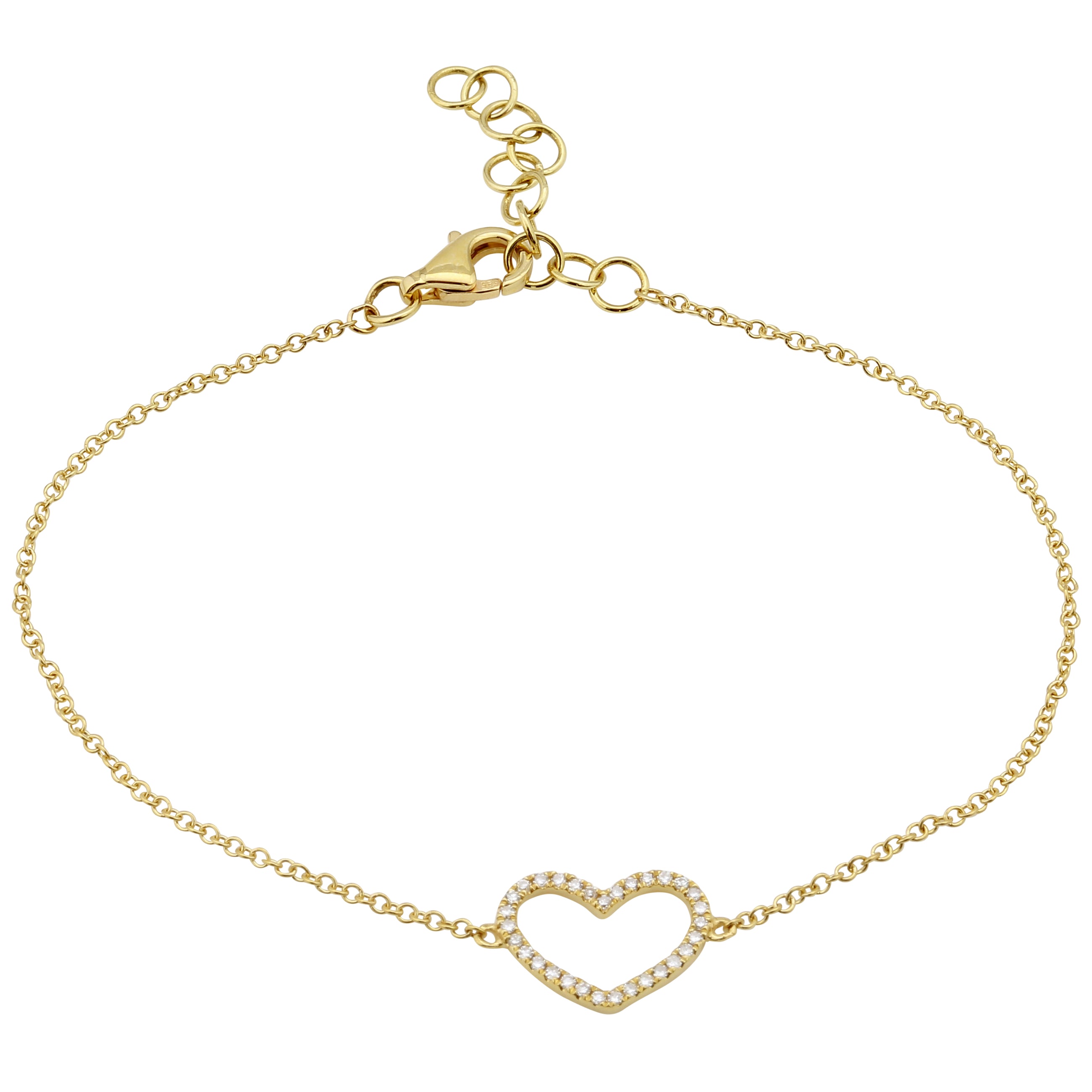 Heart Charm Bracelet.