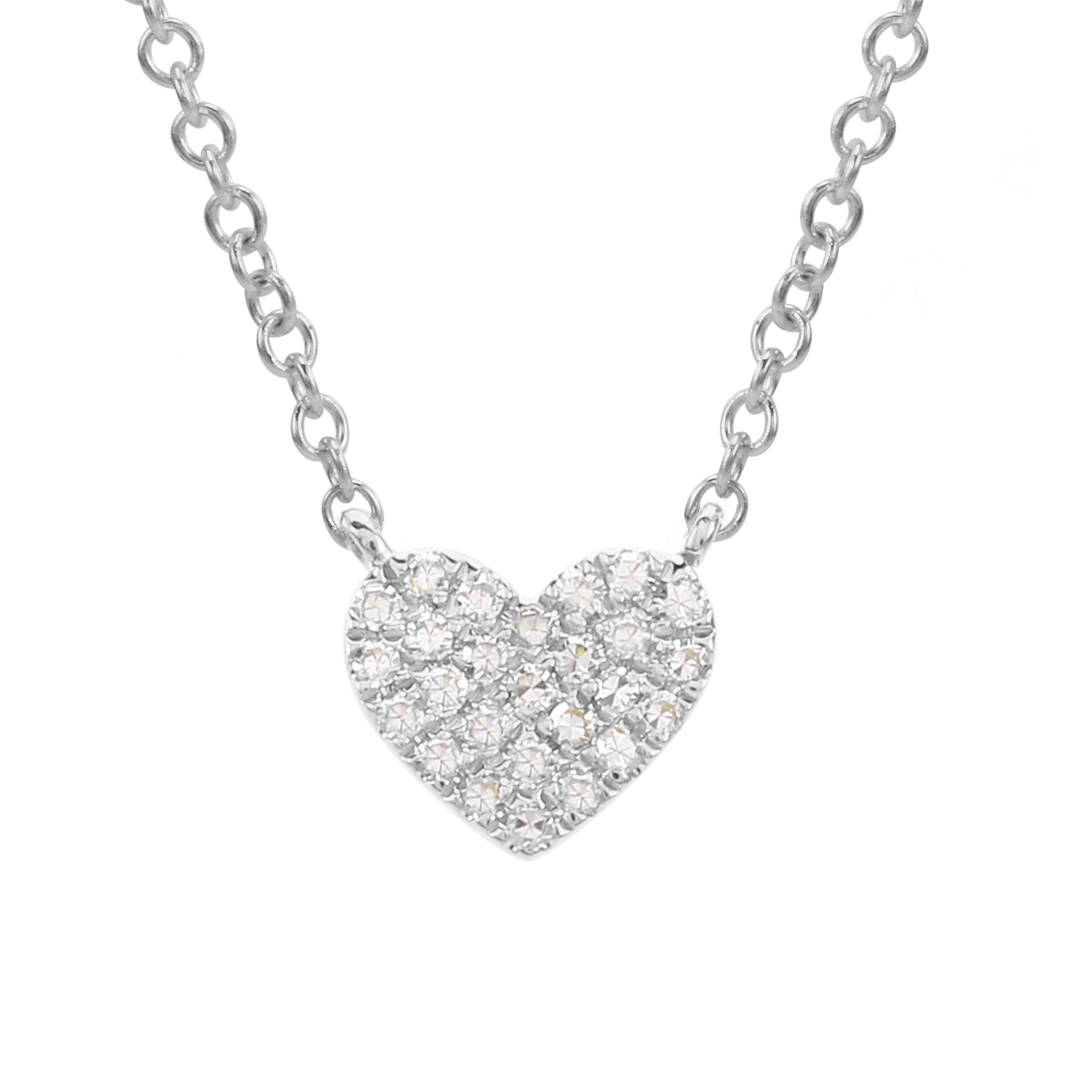 Mini Heart Charm Necklace.