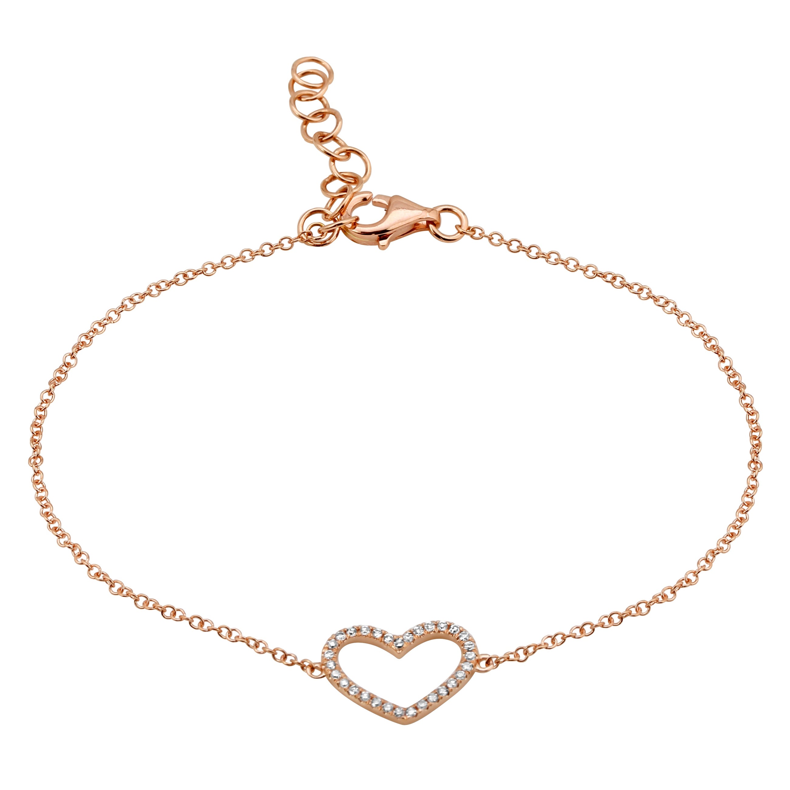 Heart Charm Bracelet.