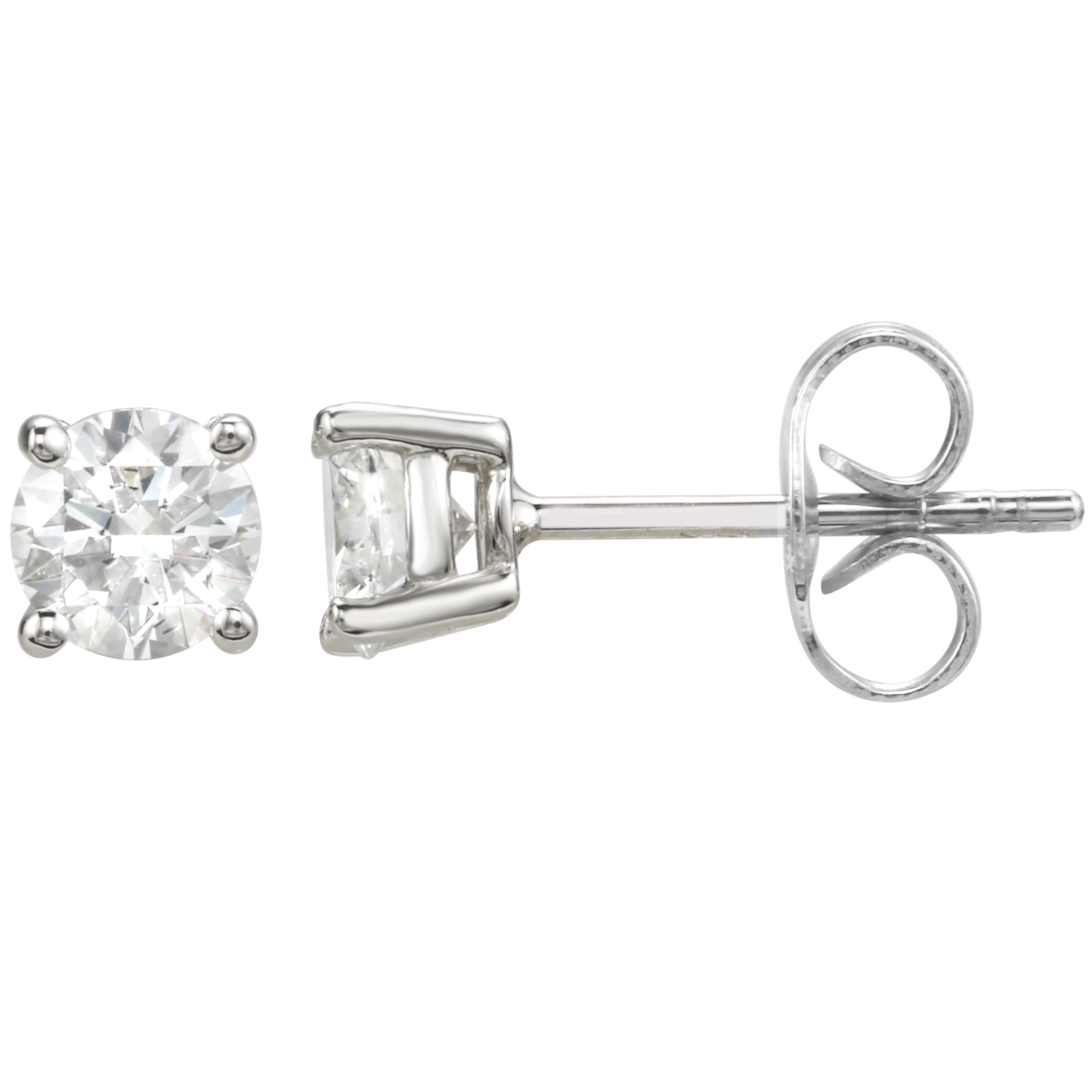 Diamond Stud Earrings 5/8 Carat.