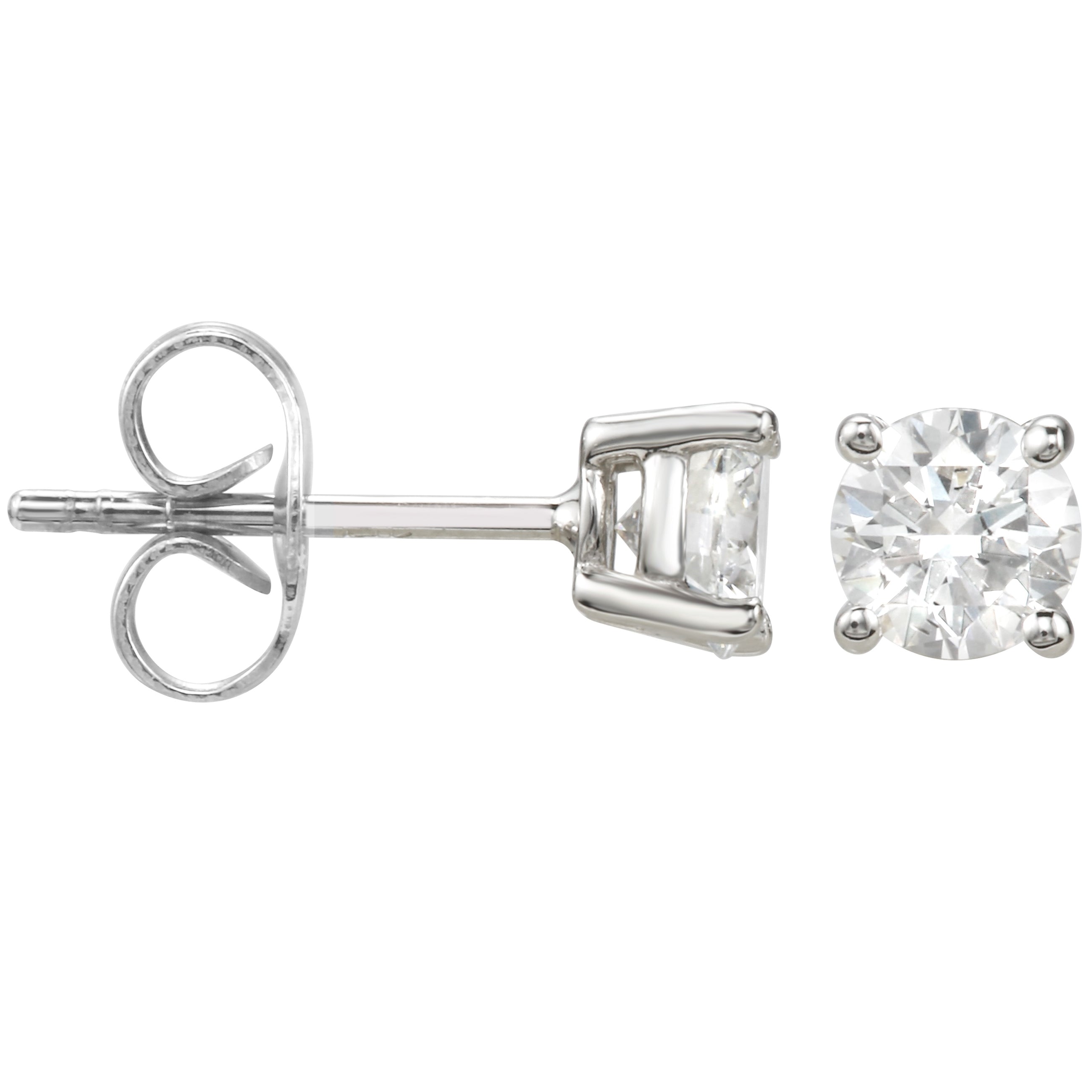 Diamond Stud Earrings 5/8 Carat.