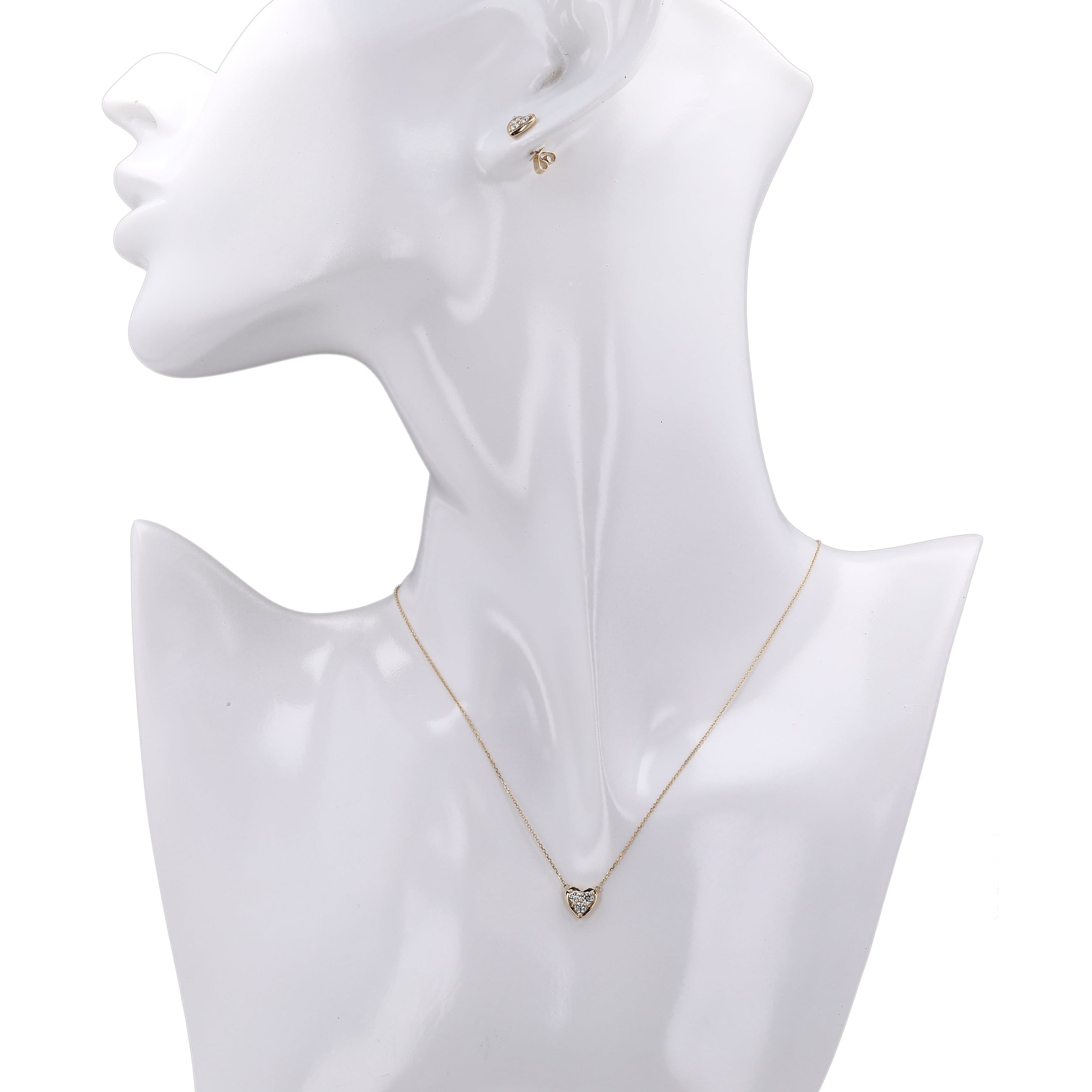 Lab Diamond Heart Pendant.