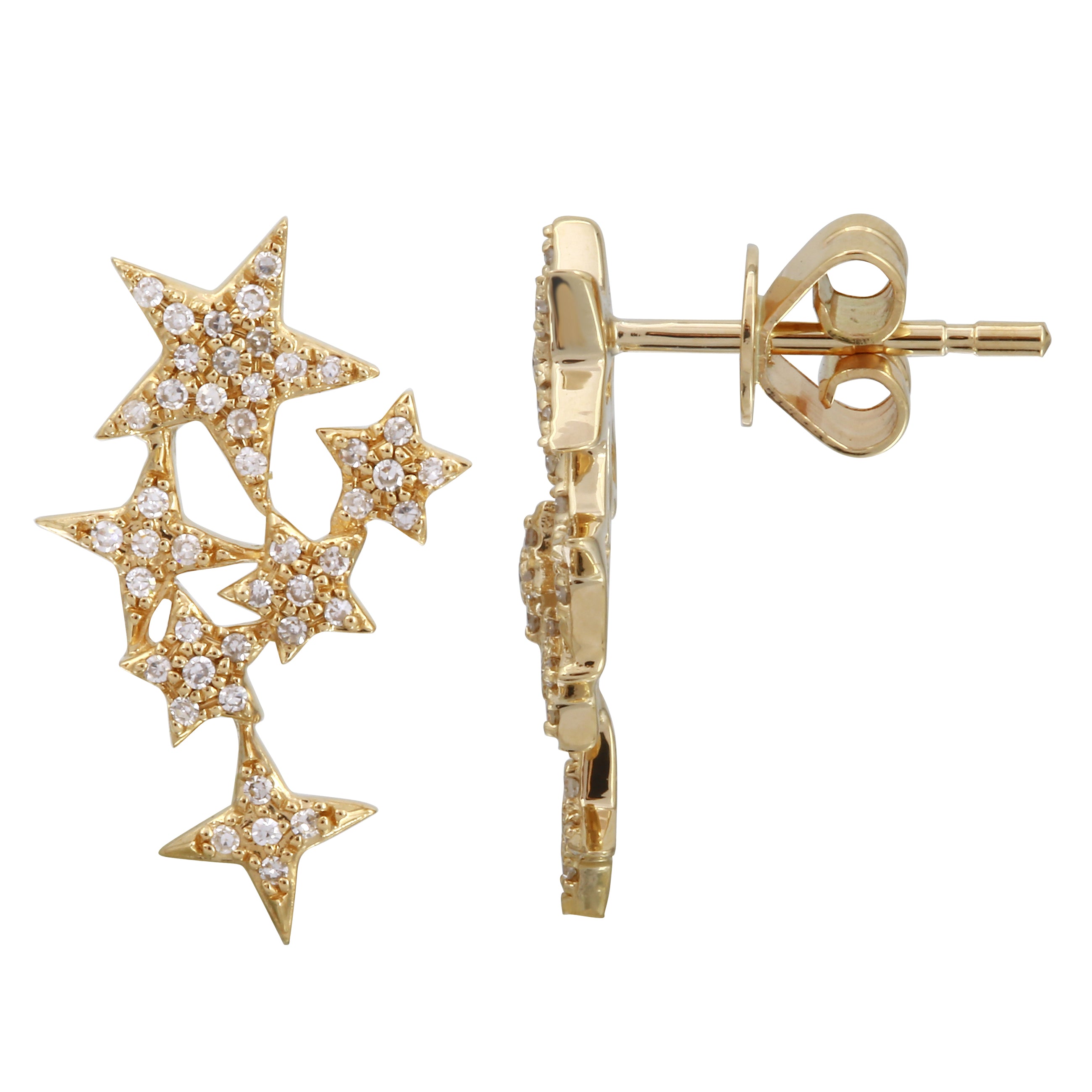 Star Cluster Stud Earrings.