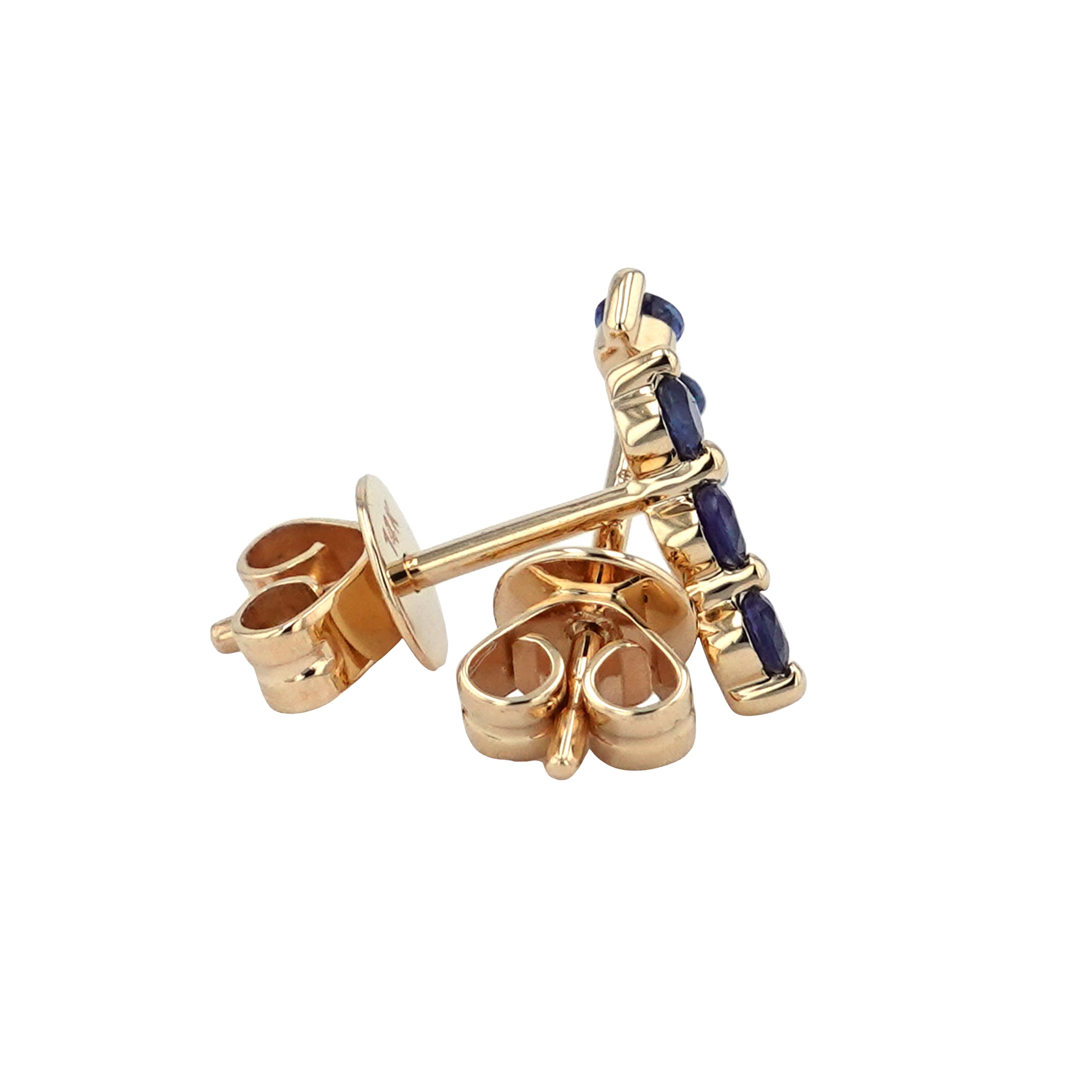 Sapphire Trio Pin Studs.