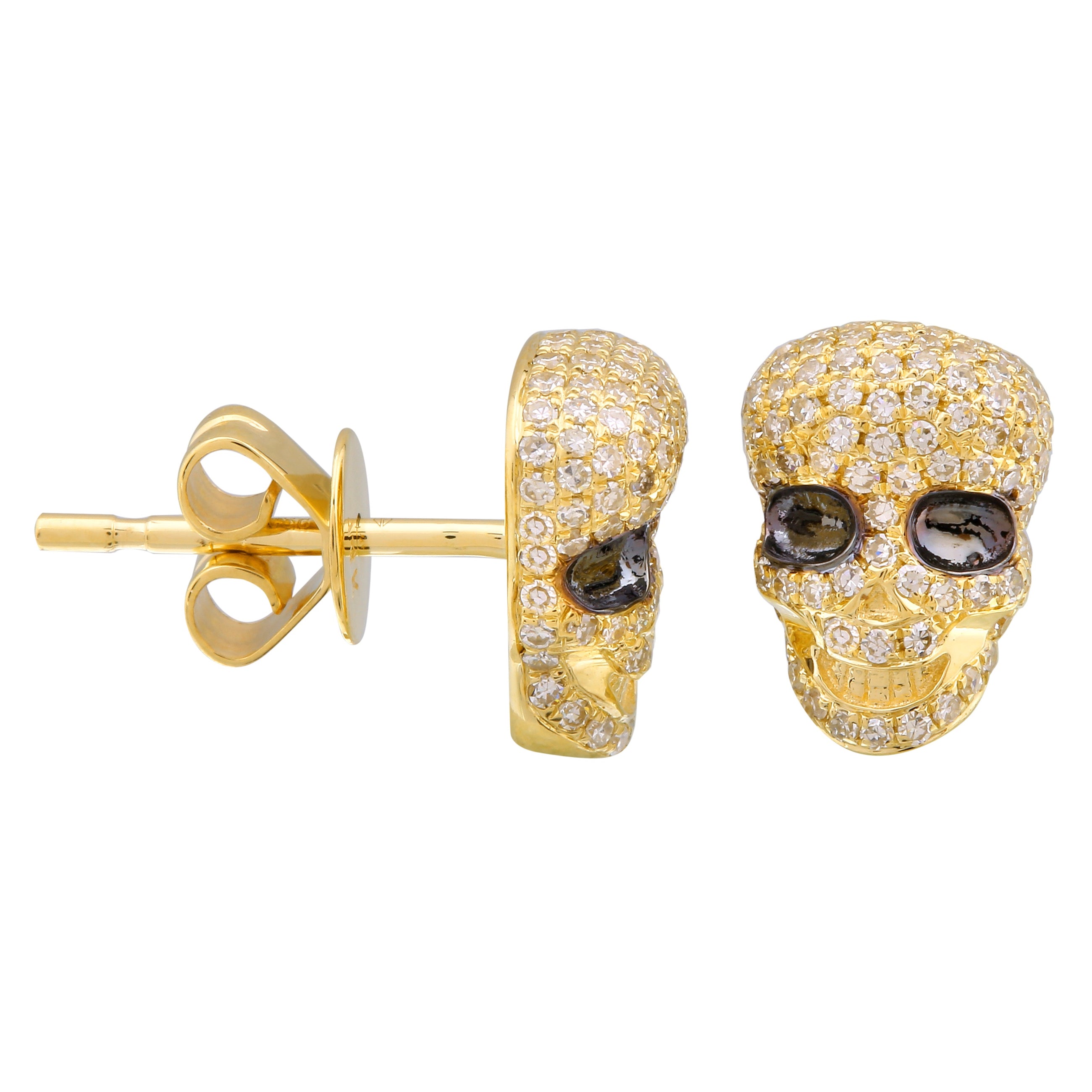 Diamond Skull Studs.