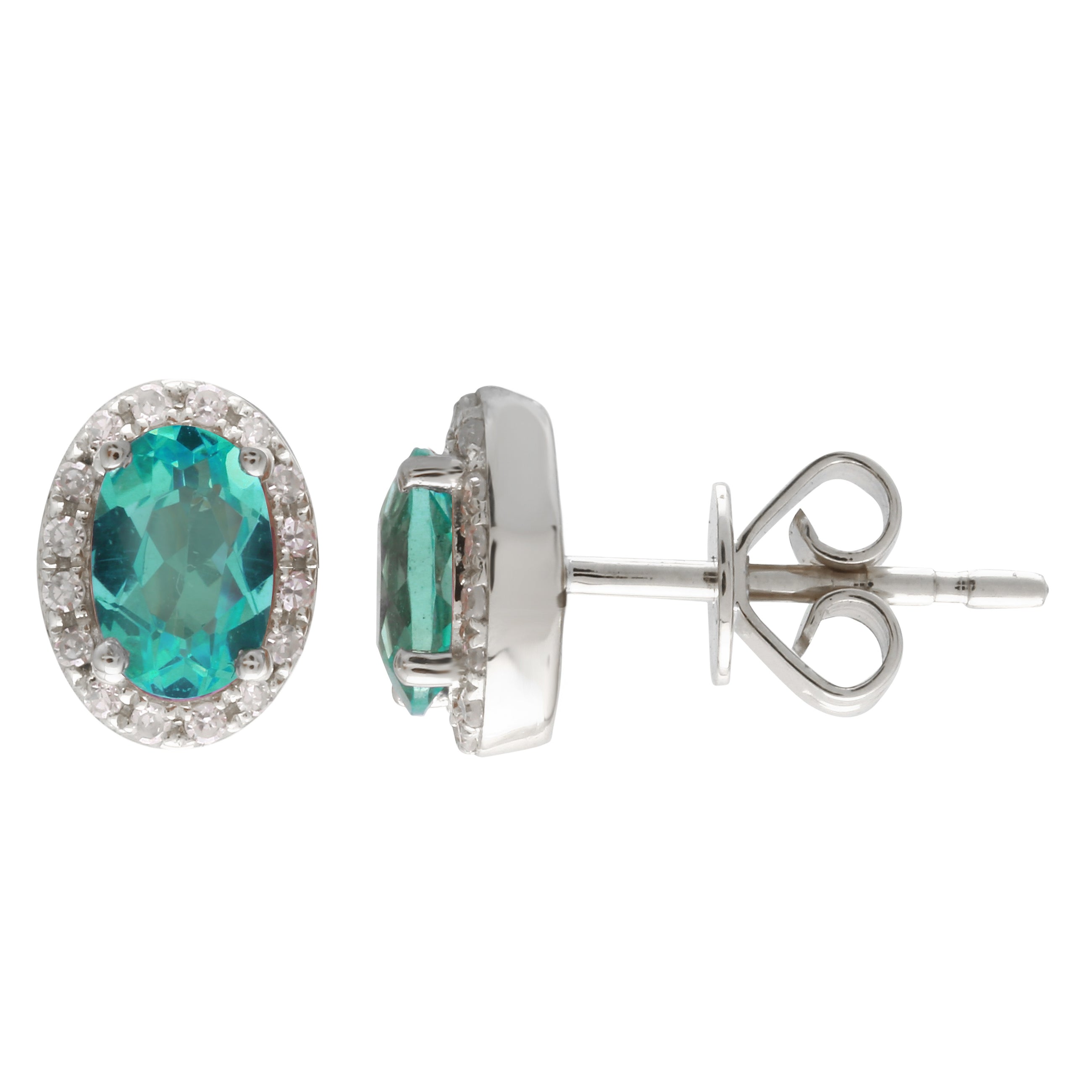 Diamond Apatite Oval Halos.