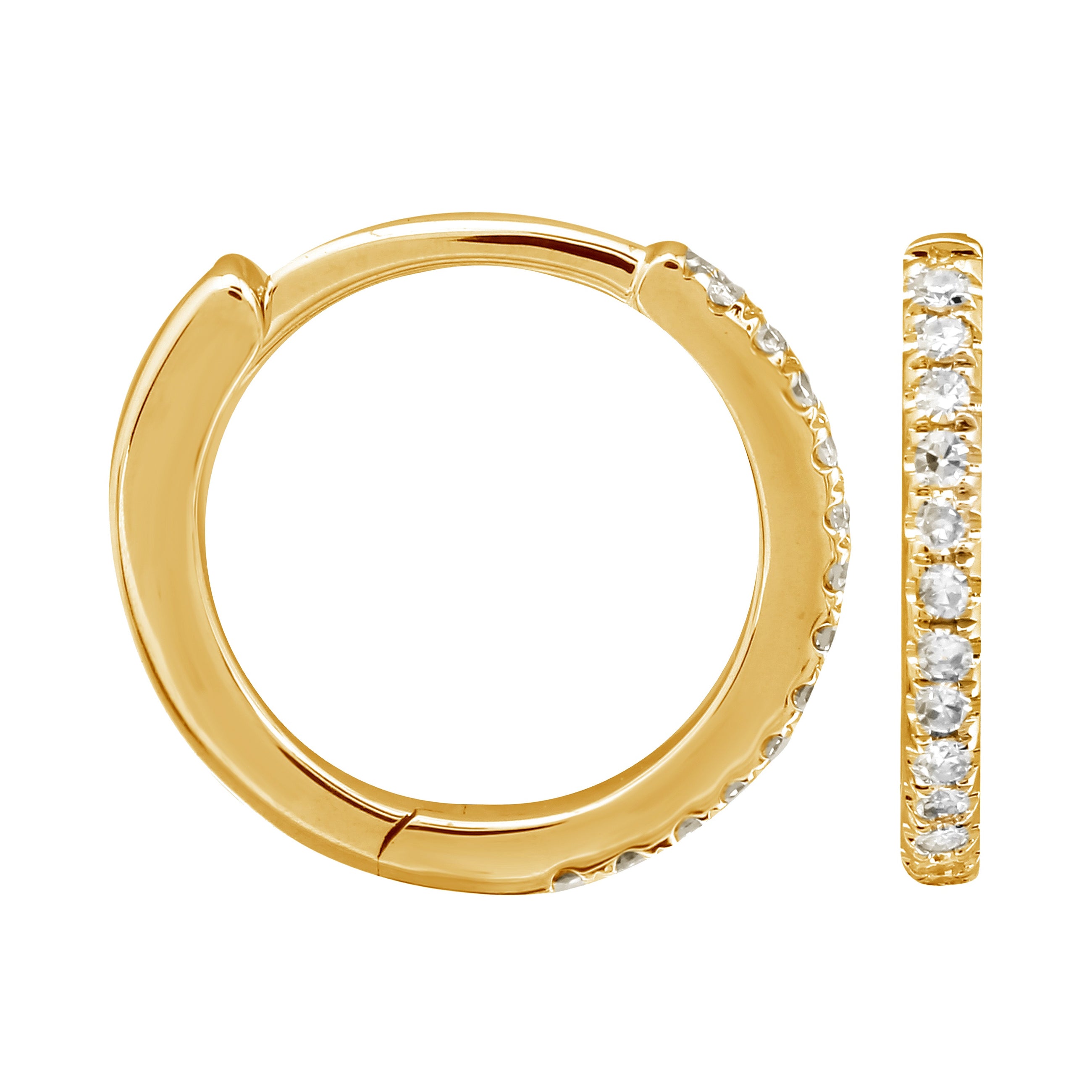 Diamond Hoops, 11mm.