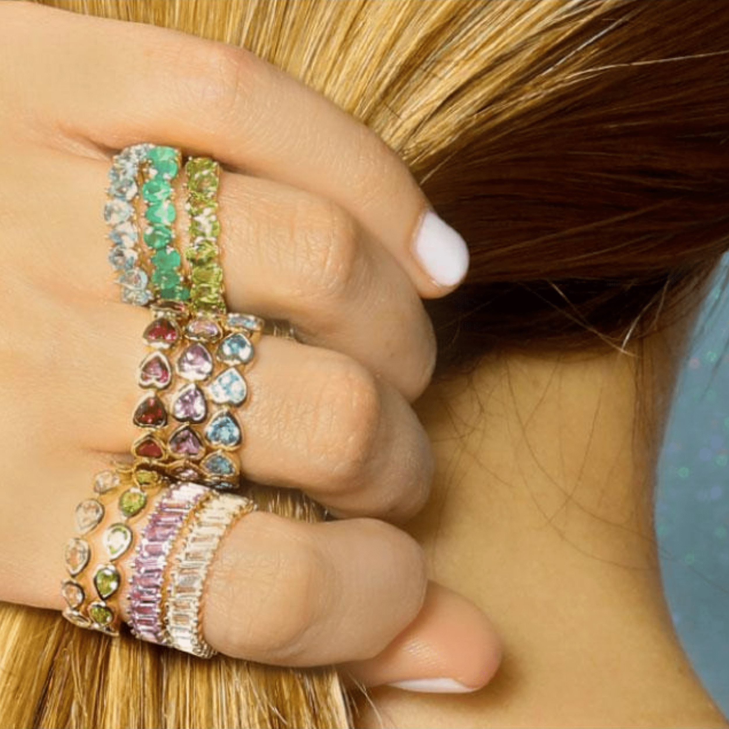 Pear Shape Gemstone Ring.