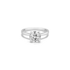 1.02 Carat Lab Grown Ideal Round Brilliant Solitaire Engagement Ring (E Color, VS2 Clarity) IGI Certified - ECOMARK Diamonds