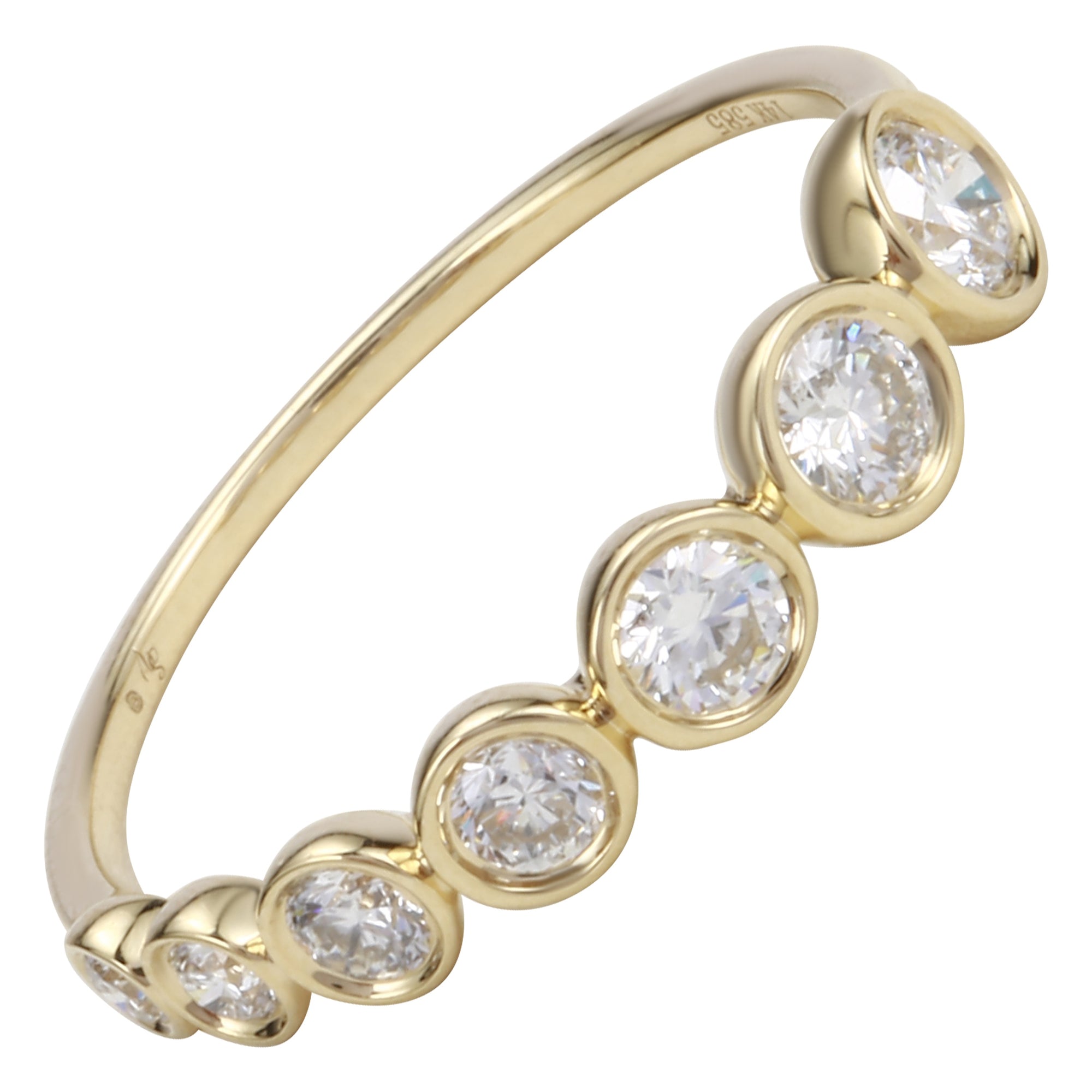 Bezel Slant Ring.