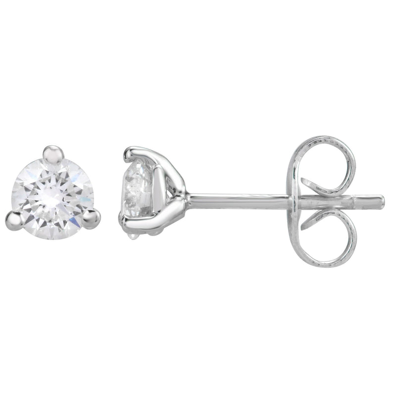 Martini Solitaire Studs 1/2 Carat.