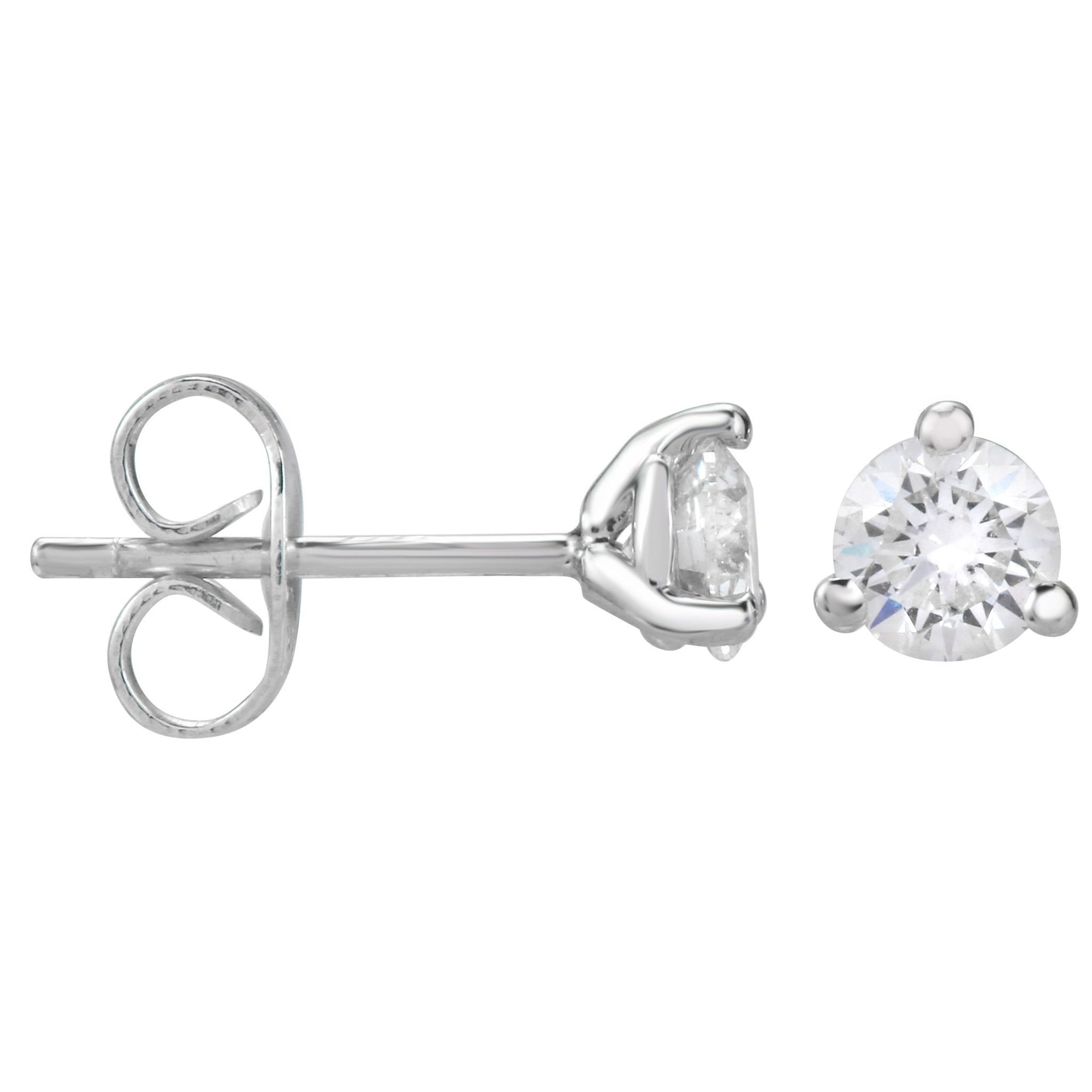 Martini Solitaire Studs 1/2 Carat.
