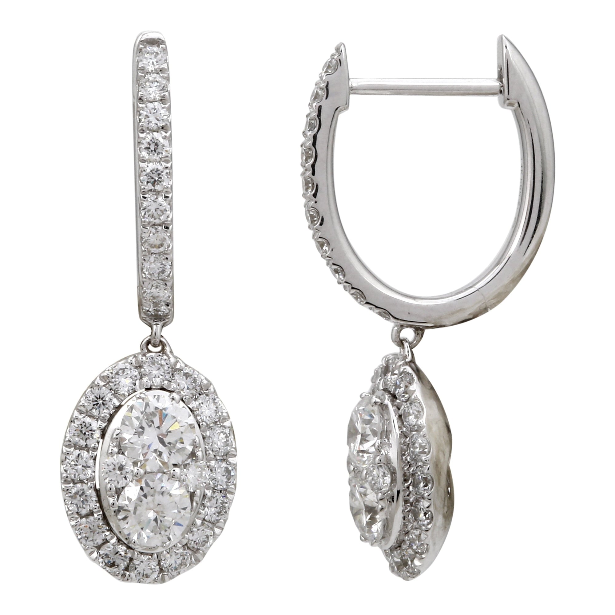 Diamond Drop Hoops.