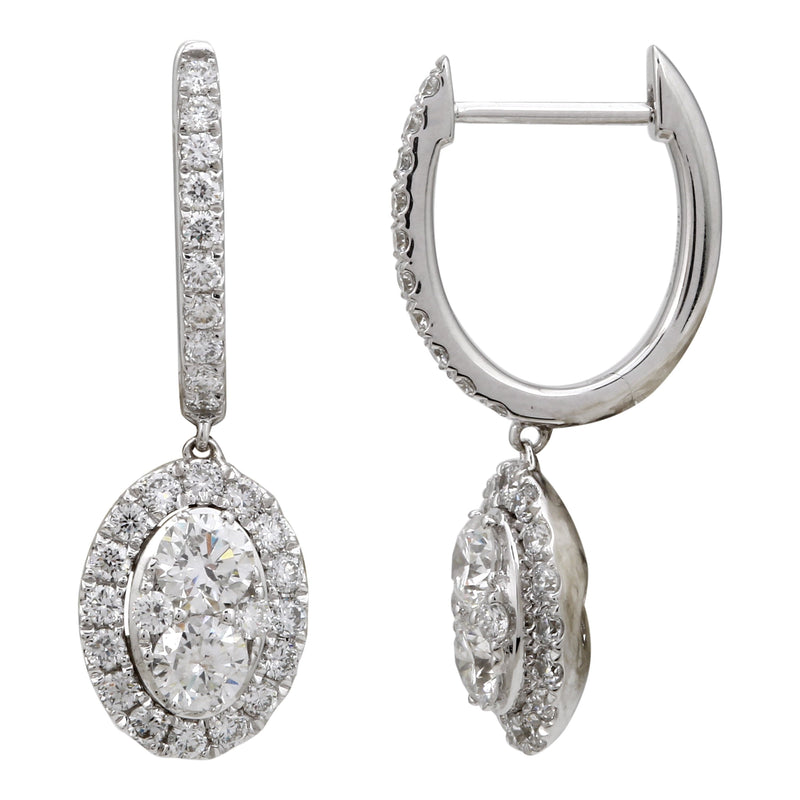 Diamond Drop Hoops.
