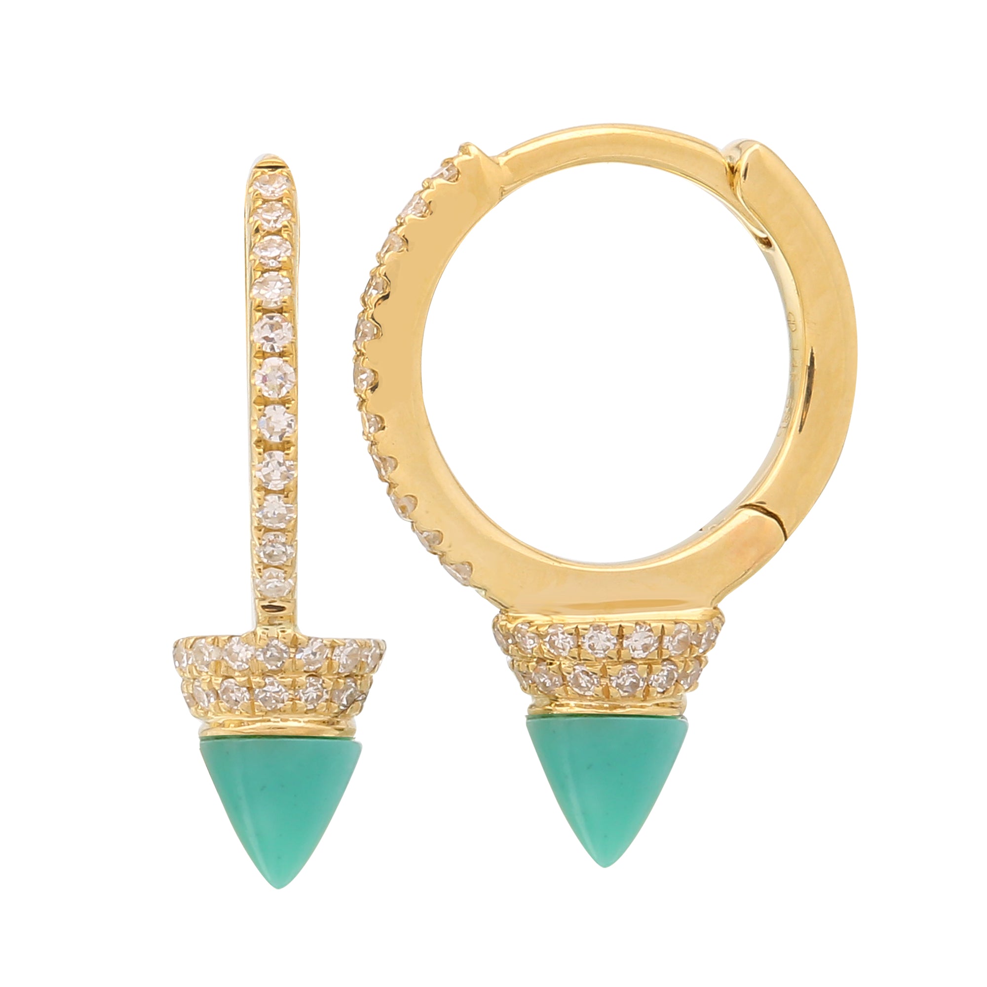 Turquoise Spike Huggies.