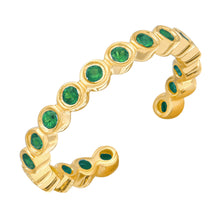 Green Gemstone Ear Cuff.