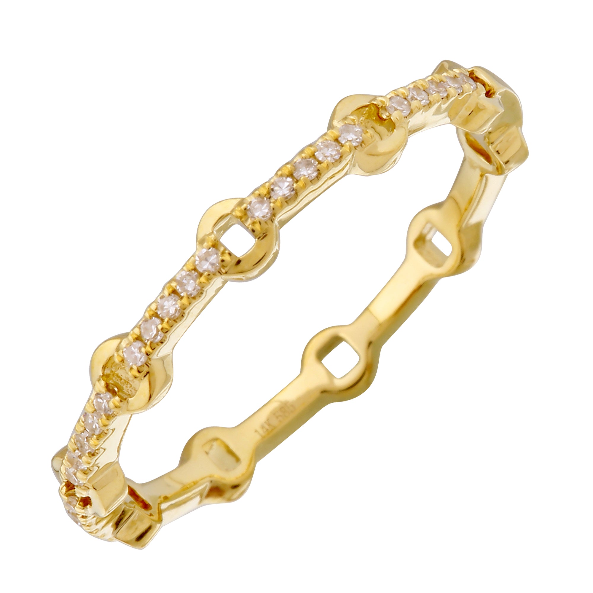 Diamond Design Stack Ring.