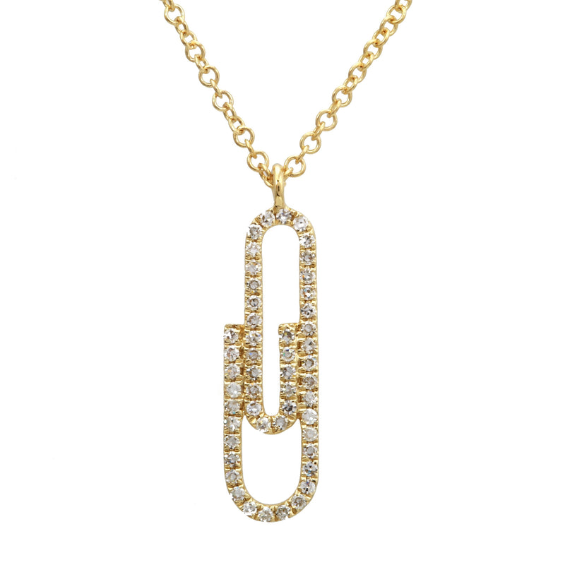 Paperclip Pendant Necklace.