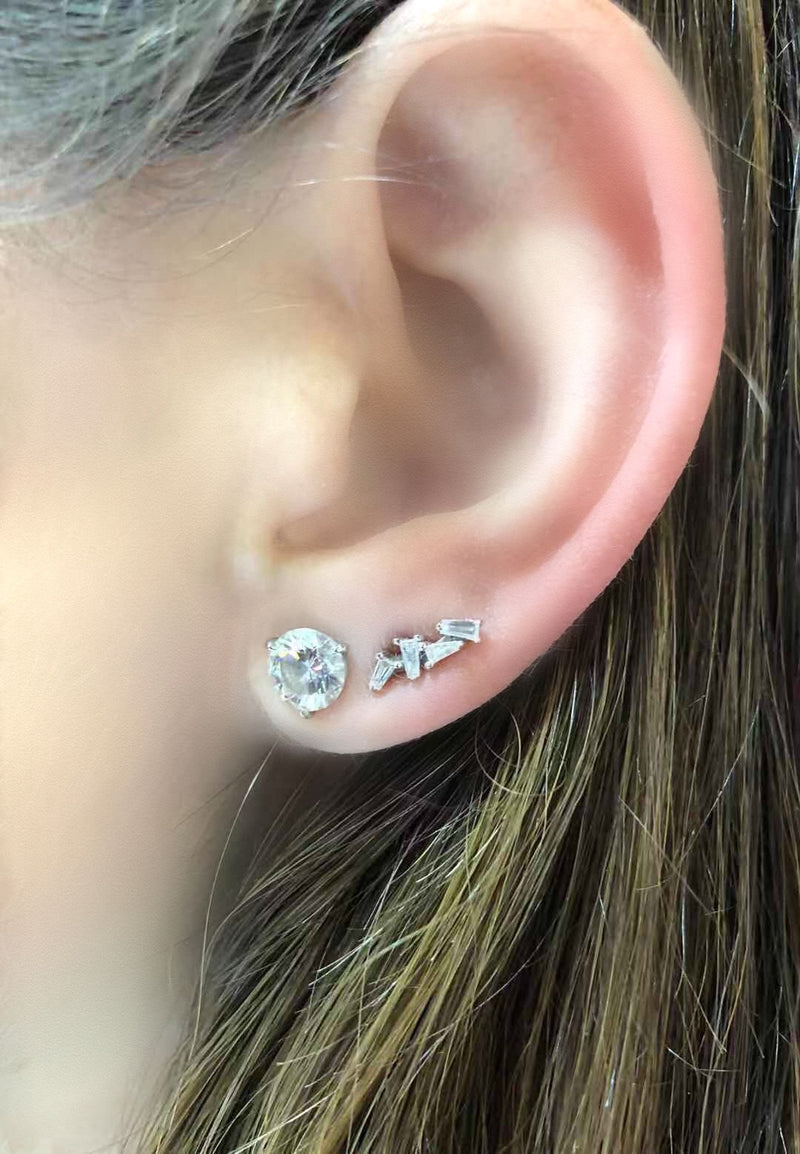 Martini Solitaire Studs 1/2 Carat.