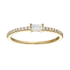 Baguette Solitaire Band.