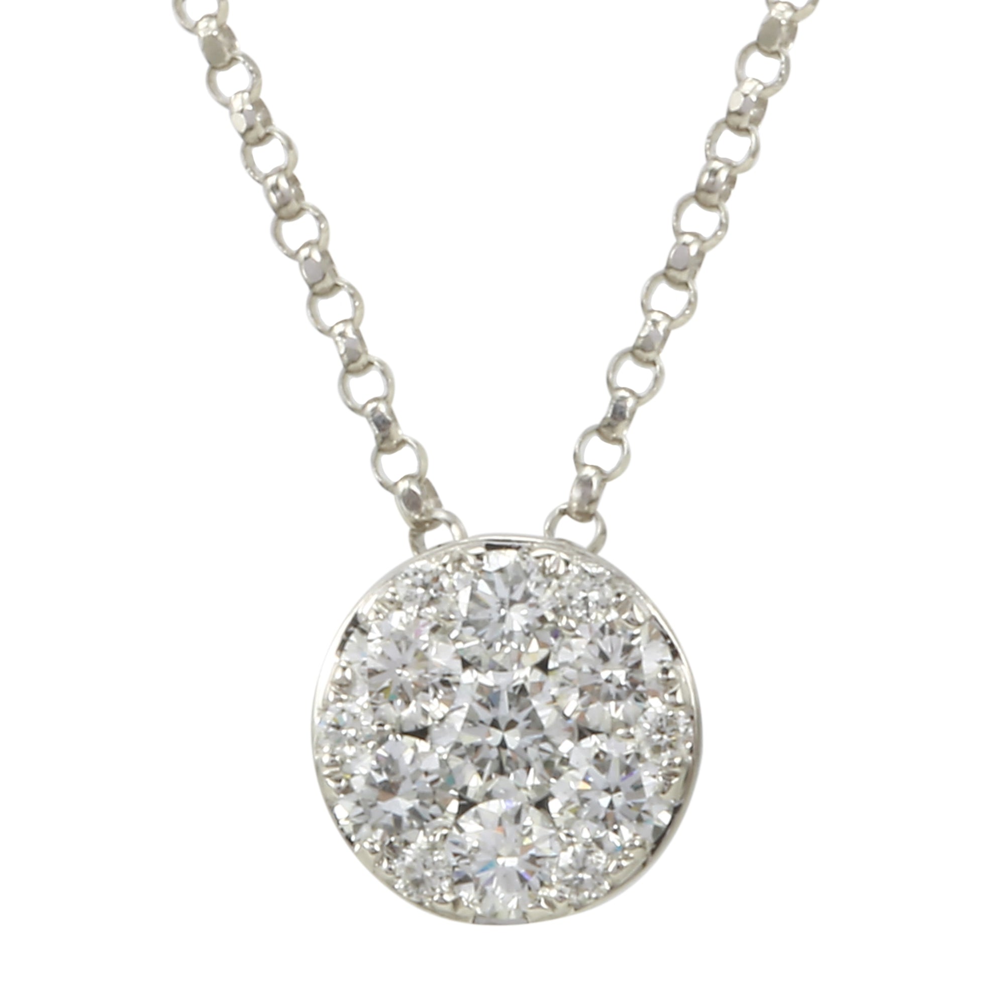 Diamond Cluster Pendant.