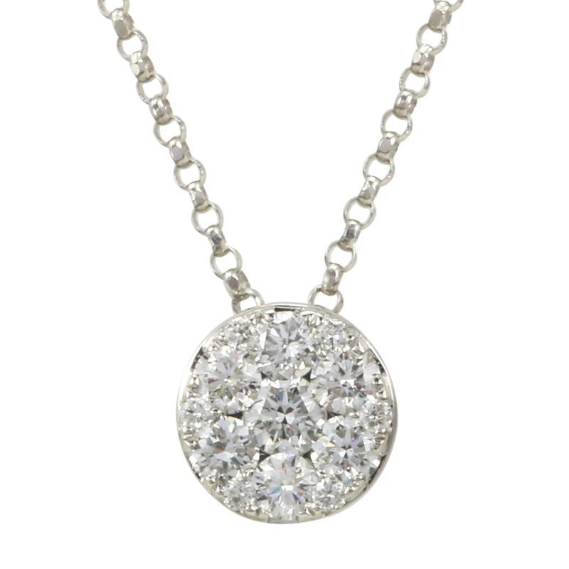 Diamond Cluster Pendant.