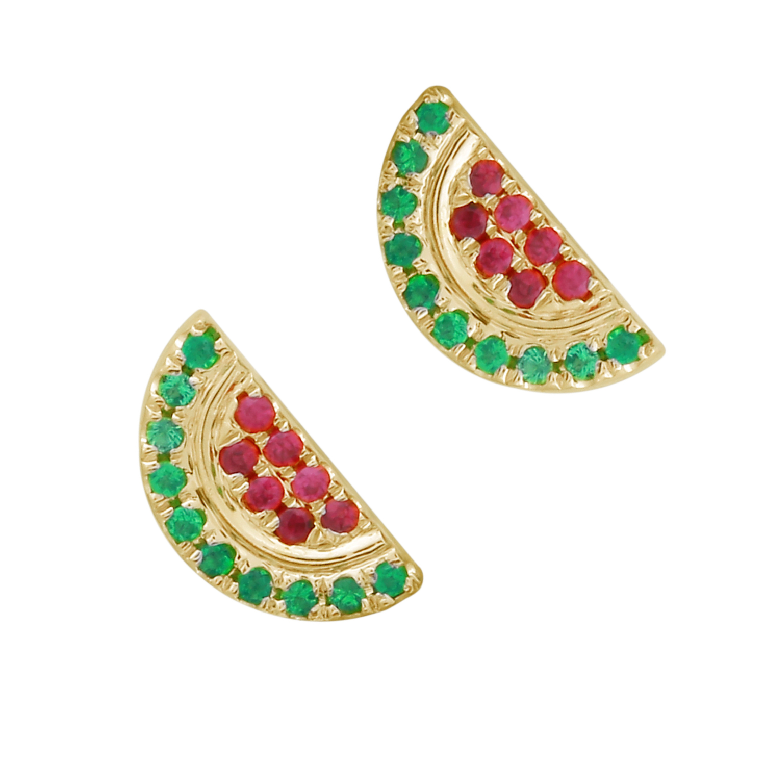 Sliced Watermelon Earrings.