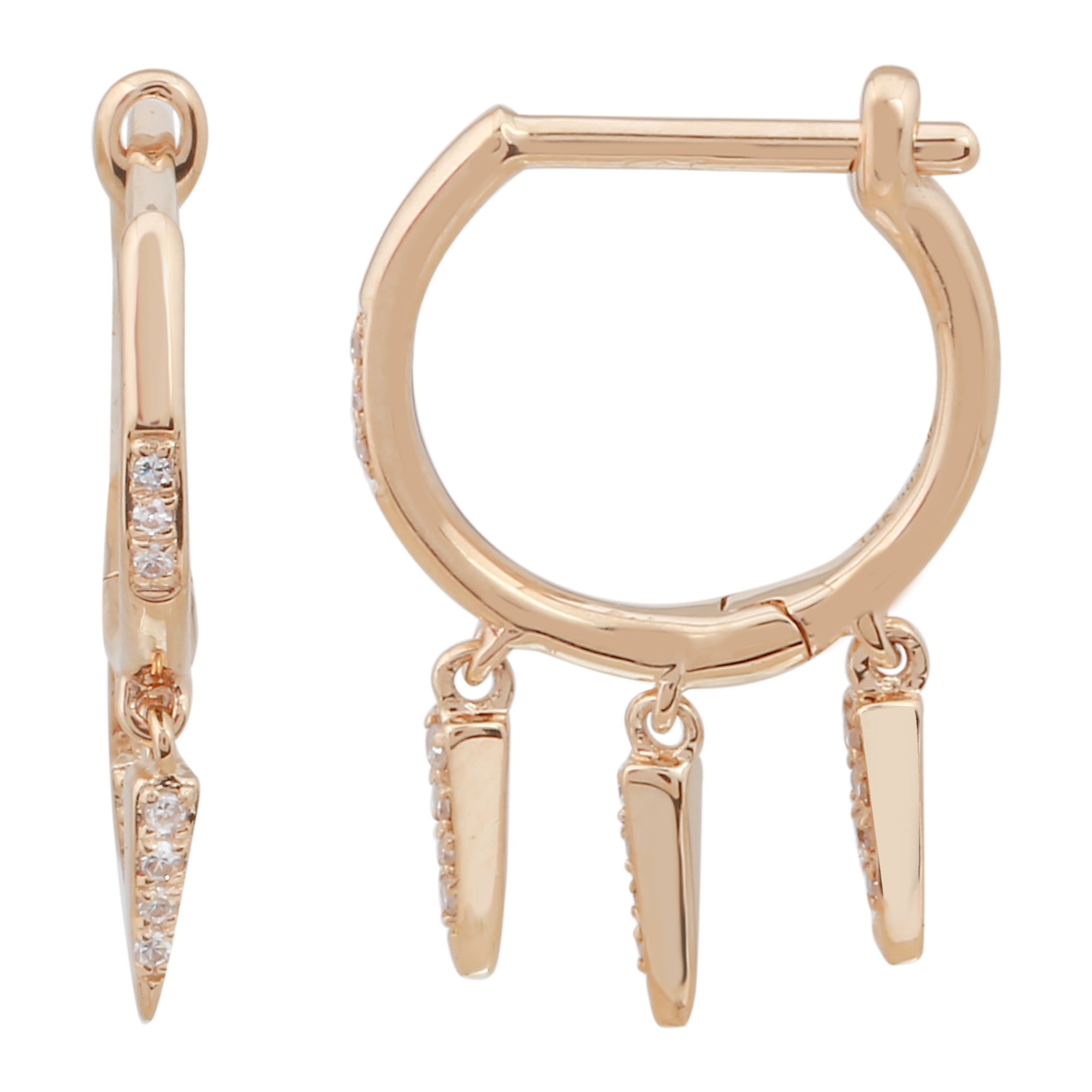 Dangle Spike Hoops.