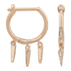 Dangle Spike Hoops.