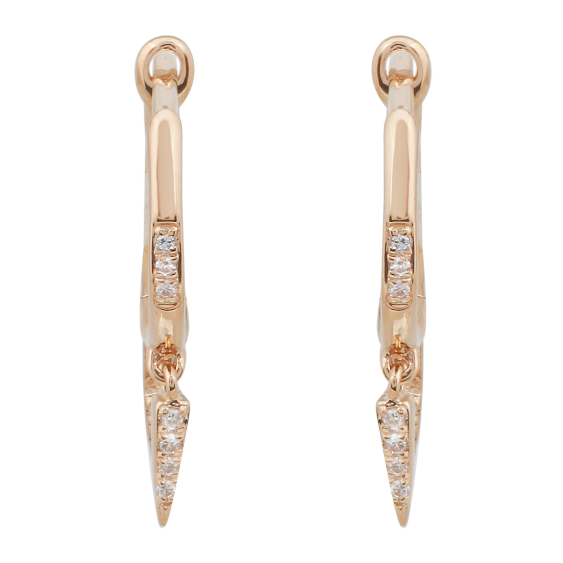 Dangle Spike Hoops.