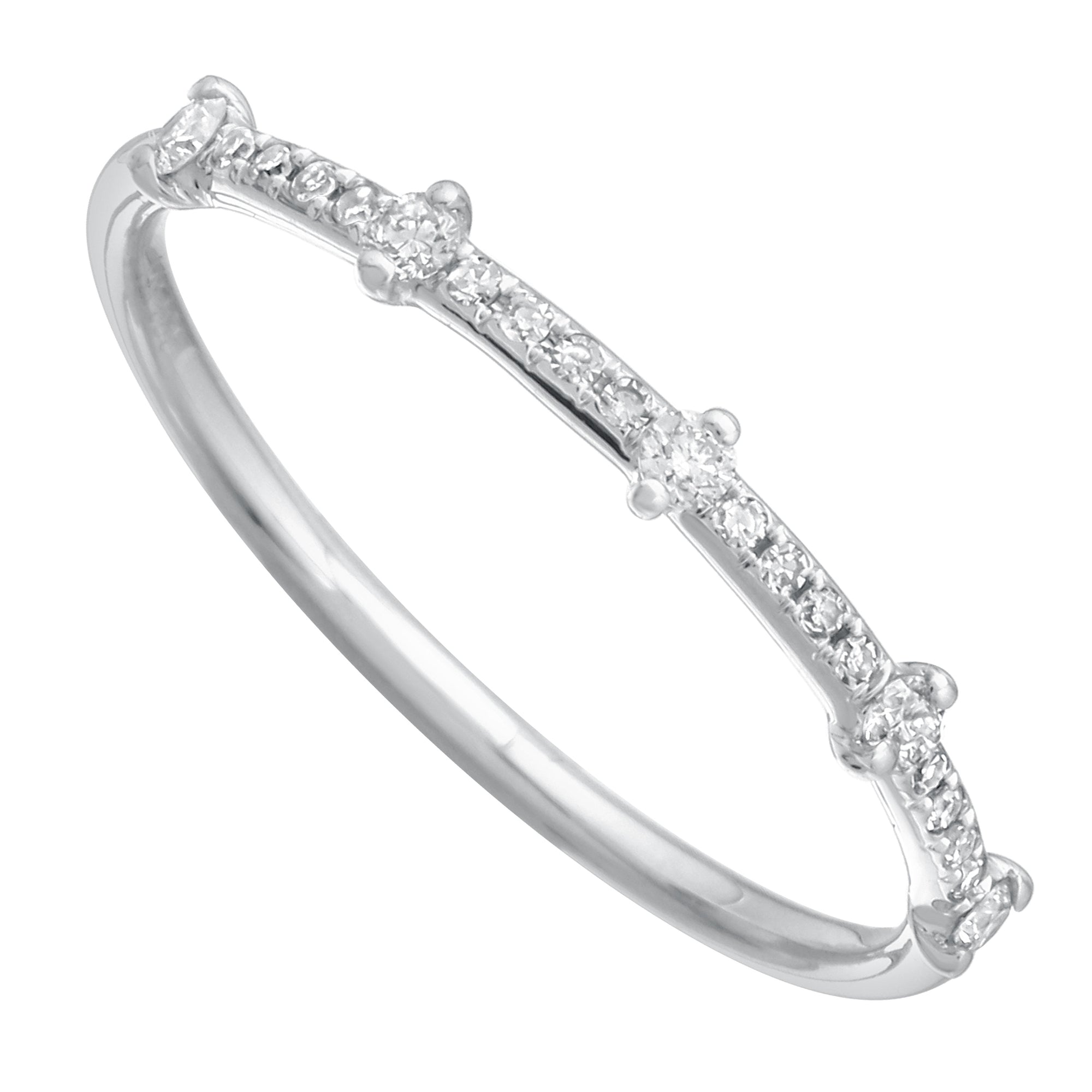 Lab Diamond Stack Ring.