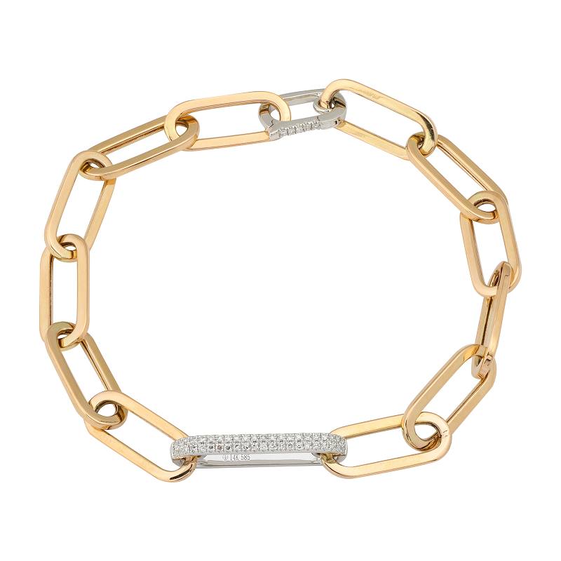 Diamond Paper Link Bracelet.
