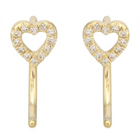 Open Heart Ear Jacket Threader.