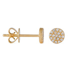 Mini Disc Diamond Studs.