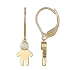 Boy or Girl Dangle Charm Earring.