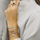 Turquoise Link Chain Bracelet.