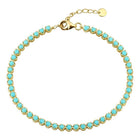 Color Gemstone Tennis Bracelet.