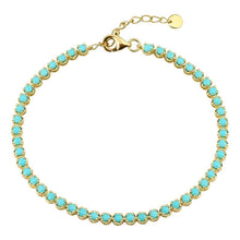 Color Gemstone Tennis Bracelet.