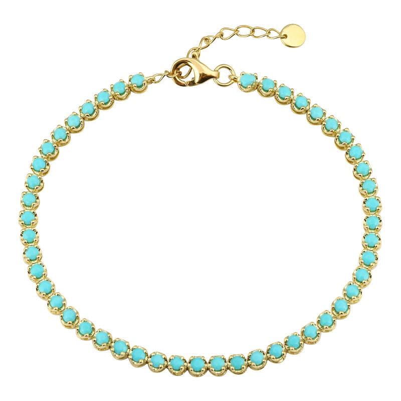 Color Gemstone Tennis Bracelet.