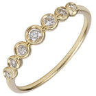 14k Yellow Gold ECOMARK® Created Diamond Layer Ring (1/5 cttw, E-F Color, VS2-SI1 Clarity) - ecomarkdiamonds