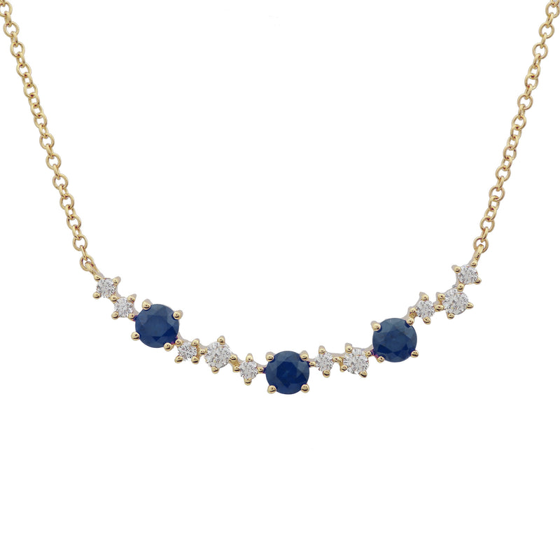 Sapphire Strand Necklace.