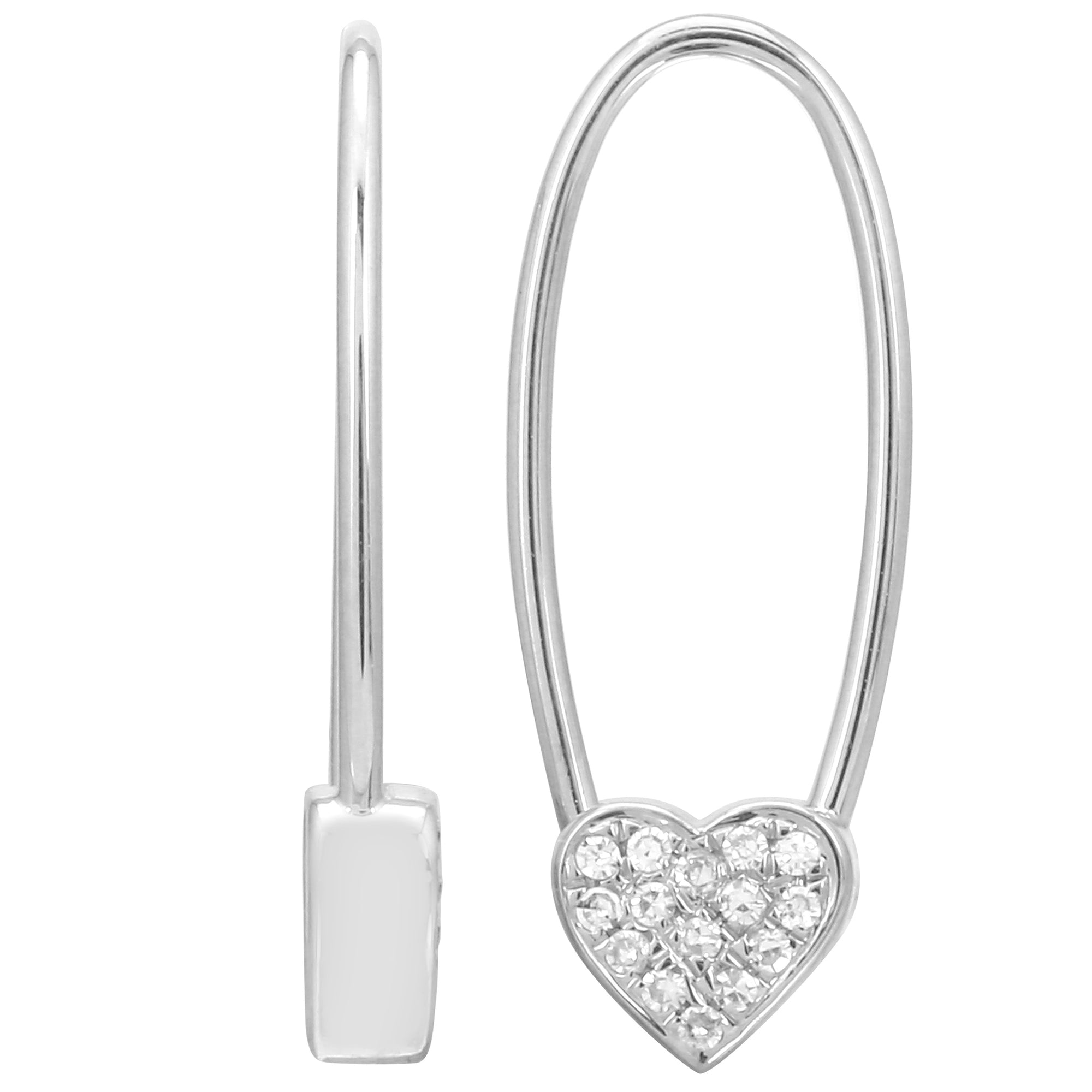 Heart Endless Threader Earrings.