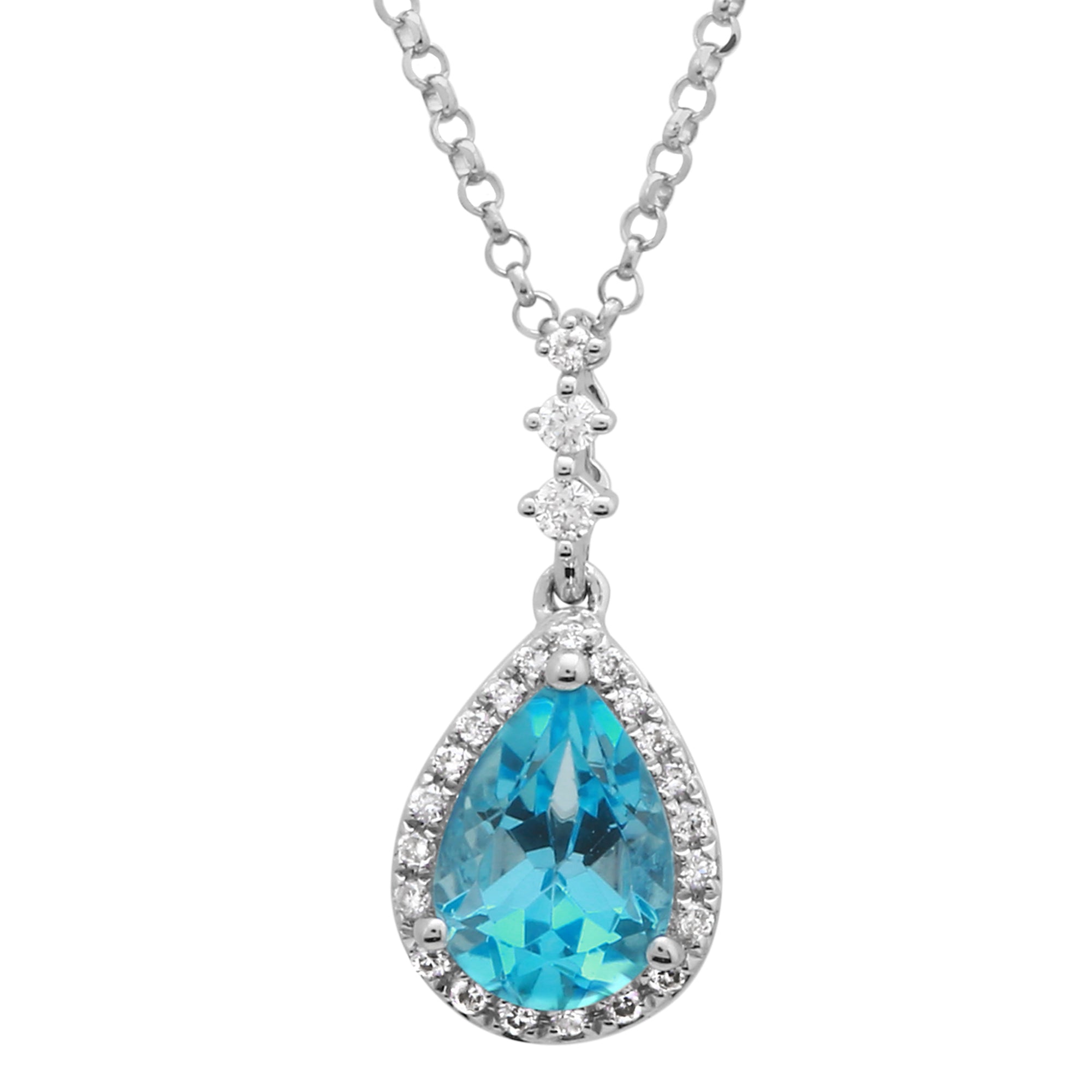 Pear Topaz Halo.