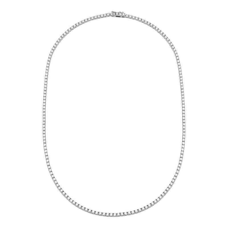 5 Carat Classic Diamond Tennis Necklace.